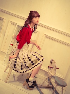 「Grimoire（グリモワール）のアイテム」を使った、Grimoireさん（レディース・157cm）の夏コーディネート