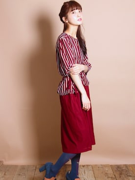 「Grimoire（グリモワール）のアイテム（ワンピース/ドレス）」を使った、Grimoireさん（レディース・157cm）の秋コーディネート