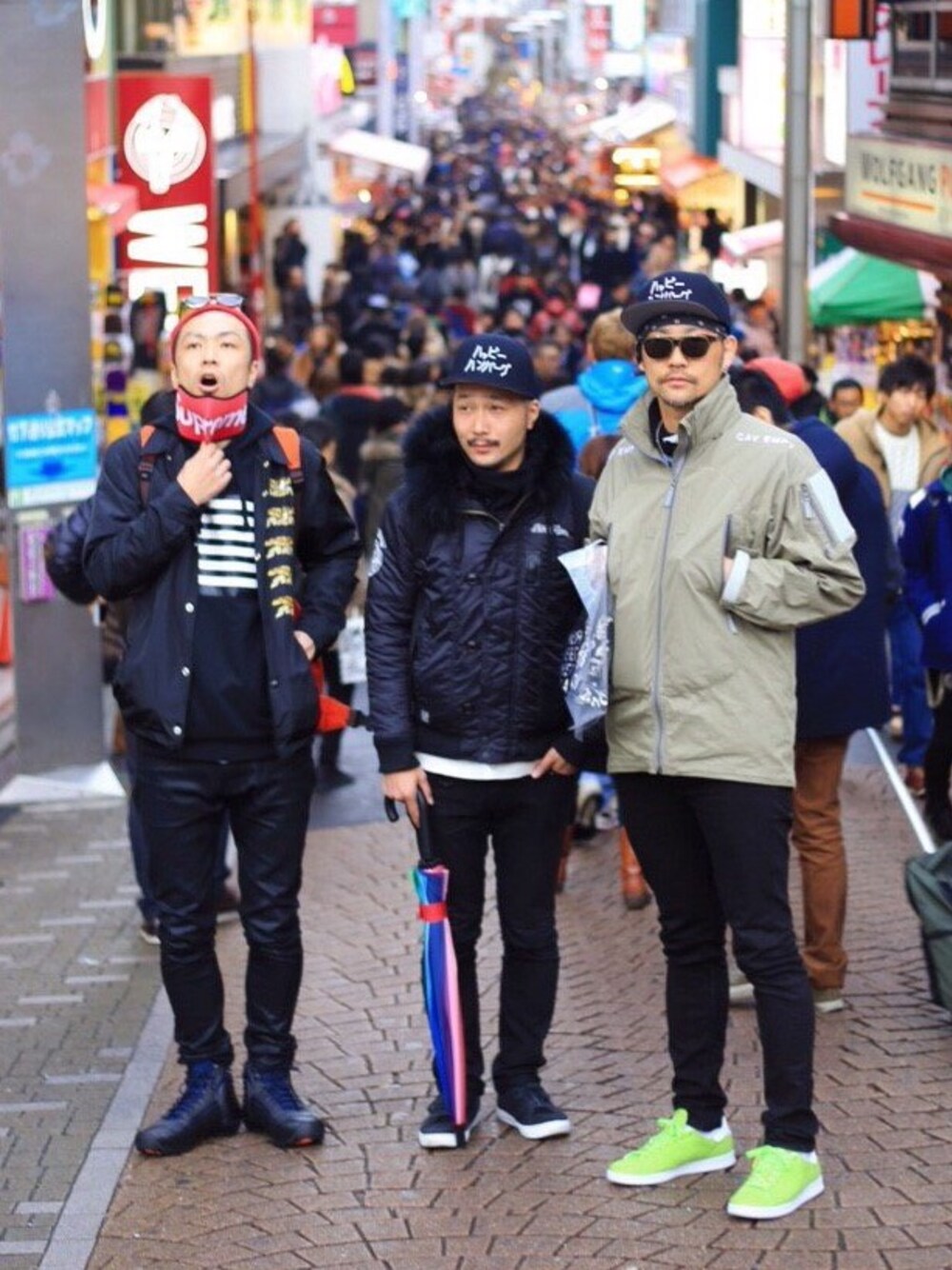 「2014年、ラストWEAR、morizo、supreme、BLACK SCALE」｜「ハッピーハンバーグのかっこいいお二人。（フィギュア、その他）」を使った、TOMOさん（メンズ・188cm）の冬コーディネートの1枚目の写真