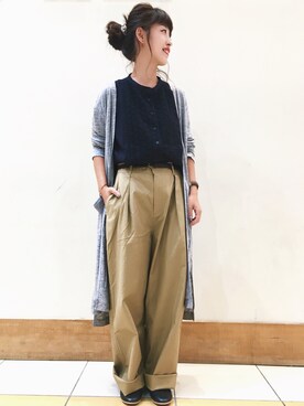 「ハイネックトップス」｜studio CLIP大日店さん（レディース・155cm）の夏コーディネート