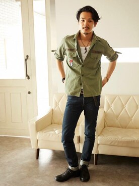 上原 良太さん（メンズ・175cm）の夏コーディネート