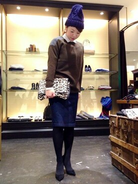 Salon de la Trinite'横浜店スタッフさん(レディース・160cm)の秋コーディネート