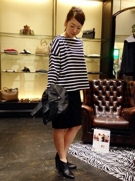 Salon de la Trinite'横浜店スタッフさん（レディース・160cm）の秋コーディネート
