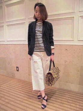 Salon de la Trinite'横浜店スタッフさん（レディース・160cm）の春コーディネート