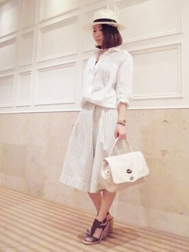 Salon de la Trinite'横浜店スタッフさん（レディース・160cm）の春コーディネート