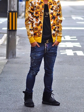 「adidas Originals by JEREMY SCOTT」｜「アイテム（ジャケット/アウター）」を使った、yukihiroさん（メンズ・174cm）の秋コーディネート