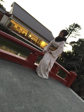 「初詣2015」｜みじんこ！さん（レディース・150cm）の冬コーディネート