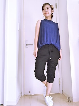 「アイテム（バングル/リストバンド）」を使った、みじんこ！さん（レディース・150cm・20代）の夏コーディネート