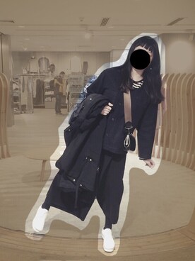 「tricot COMME des GARCONS（トリココムデギャルソン）のアイテム（その他アウター）」を使った、Aliceさん（レディース・170cm）の冬コーディネート