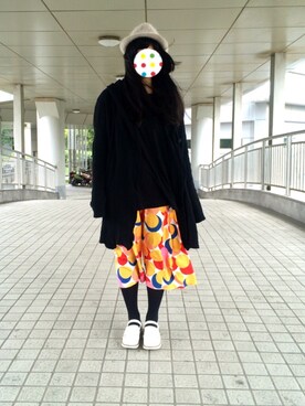 「tricot COMME des GARCONS（トリココムデギャルソン）のアイテム（その他シューズ）」を使った、Aliceさん（レディース・170cm）の秋コーディネート