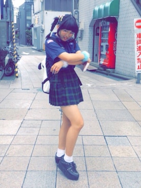 「厚底」｜りんごさん（レディース・155cm）の夏コーディネート