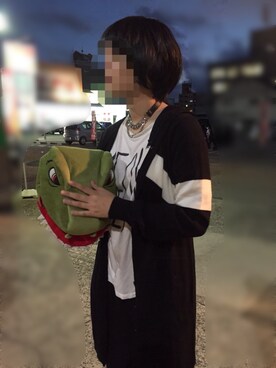 「BACKS（バックス）のアイテム（アクセサリー）」を使った、りんごさん（レディース・155cm）の秋コーディネート