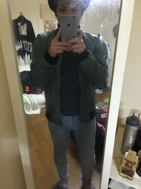 「GGD（ジージーディー）のアイテム（その他アウター）」を使った、GENNさん（メンズ・164cm）の冬コーディネート