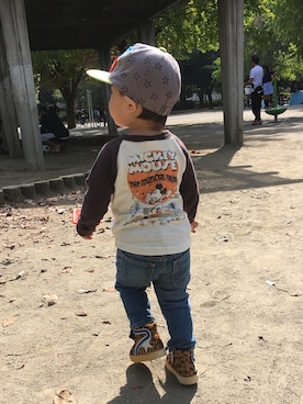 むすこさんさん（キッズ・80cm）の秋コーディネート