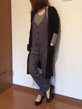 「MOUSSY（マウジー）のアイテム（サロペット/オーバーオール）」を使った、kary☆さん（レディース・162cm）の春コーディネート
