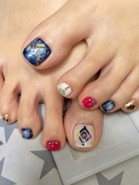 「ペディキュア」｜kary☆さん（レディース・161cm）の春コーディネート