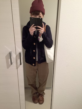 「カウチン」｜ki1224koさん（レディース・158cm）の秋コーディネート