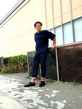 「rag & bone（ラグアンドボーン）のアイテム（デニムパンツ）」を使った、Tomoさん（メンズ・172cm）の春コーディネート