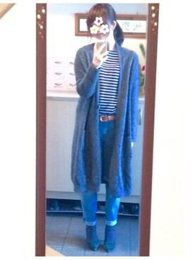 「STRAWBERRY-FIELDS（ストロベリーフィールズ）のアイテム（パンプス）」を使った、ひーこさん（レディース・156cm）の冬コーディネート