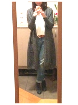 「STRAWBERRY-FIELDS（ストロベリーフィールズ）のアイテム（パンプス）」を使った、ひーこさん（レディース・156cm）の冬コーディネート