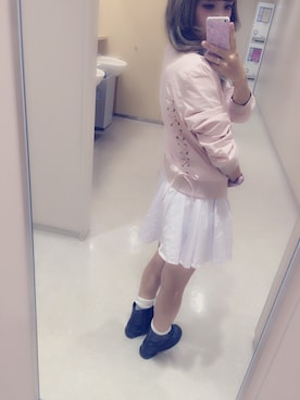 「パステル×ブラック」｜mepiさん（レディース・155cm）の秋コーディネート