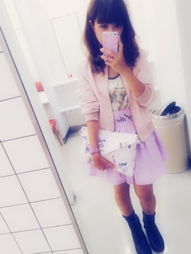 「パステル×ブラック」｜mepiさん（レディース・155cm）の秋コーディネート