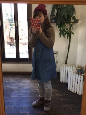 「JANTZEN（ジャンセン）のアイテム」を使った、Mya_385さん（レディース・158cm）の冬コーディネート