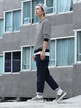 Ciaopanic スタッフさん(メンズ・175cm)の夏コーディネート