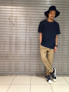 「shirts．（シャツ）のアイテム」を使った、Ciaopanic スタッフさん（メンズ・167cm）の夏コーディネート