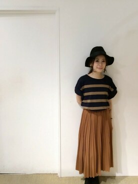 「CIAOPANIC（チャオパニック）のアイテム（ブーツ）」を使った、Ciaopanic スタッフさん（レディース・157cm）の夏コーディネート