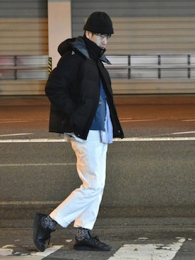 「DEVILOCK（デビロック）のアイテム（ジャケット/アウター）」を使った、F.T.O.H.さん（メンズ・178cm）の冬コーディネート