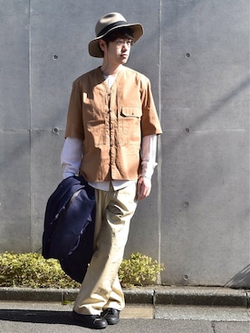 「CLASS（クラス）のアイテム（ジャケット/アウター）」を使った、F.T.O.H.さん（メンズ・178cm）の冬コーディネート