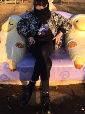 「KIDILL（キディル）のアイテム（その他アウター）」を使った、かっつさん（メンズ・174cm）の冬コーディネート