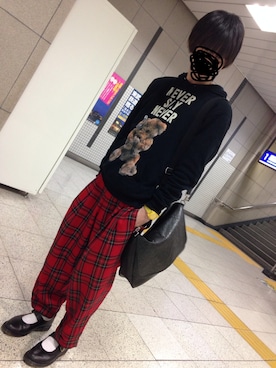 「タータンチェック」｜かっつさん（メンズ・174cm）の冬コーディネート