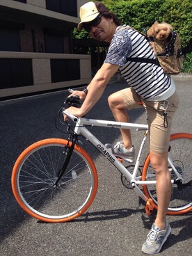 キャップを使った 自転車コーデ のメンズ人気ファッションコーディネート Wear