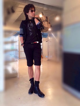 「kiryuyrik（キリュウキリュウ）のアイテム（パンツ）」を使った、Joseph さん（メンズ・178cm）の春コーディネート