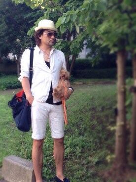 「タッセルシューズ」｜「アイテム（その他）」を使った、Joseph さん（メンズ・178cm）の夏コーディネート