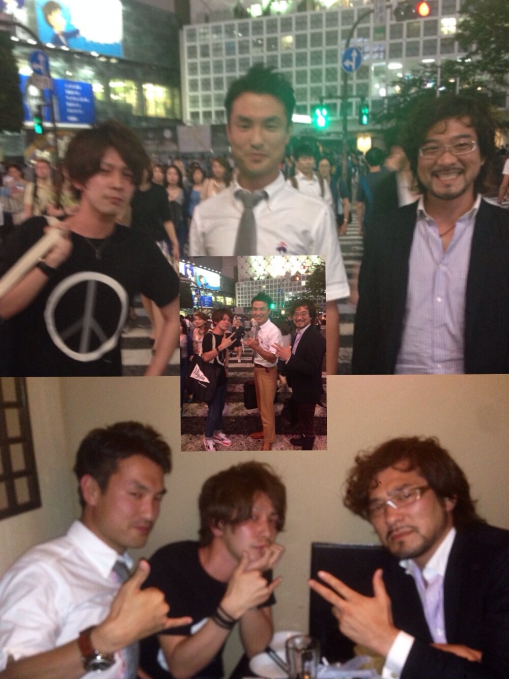 「オトコクサイル、七三分けヘアー、オフ会、渋谷スクランブル交差点」｜「ポエマーゆーきん（その他、その他）」を使った、Joseph さん（メンズ・178cm）の夏コーディネートの1枚目の写真