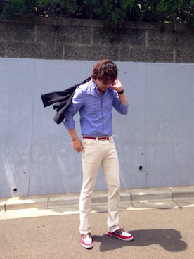 「theory（セオリー）のアイテム（テーラードジャケット）」を使った、Joseph さん（メンズ・178cm）の夏コーディネート