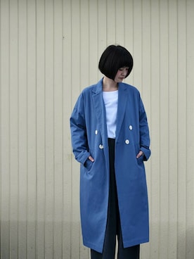 「POU DOU DOU（プードゥドゥ）のアイテム（トレンチコート）」を使った、【み】 - poudoudouさん（レディース・160cm）の秋コーディネート