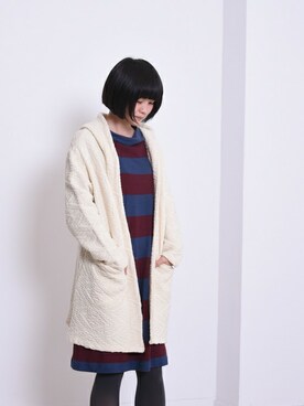 「POU DOU DOU（プードゥドゥ）のアイテム（その他アウター）」を使った、【み】 - poudoudouさん（レディース・160cm）の秋コーディネート