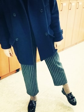 「와이드팬츠」｜기믕지さん（レディース・163cm）の冬コーディネート