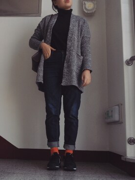 「orange」｜기믕지さん（レディース・163cm）の冬コーディネート