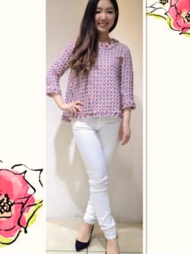 「アイテム（その他トップス）」を使った、陽子さん（レディース・163cm）の冬コーディネート