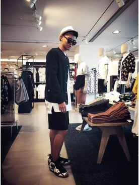 「H&M（エイチ・アンド・エム）のアイテム（スタジャン）」を使った、GTerryKさん（メンズ・185cm）の秋コーディネート
