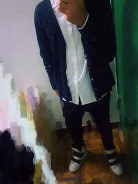 「5cm（ファイブシーエム）のアイテム（シューズ）」を使った、GTerryKさん（メンズ・185cm）の秋コーディネート