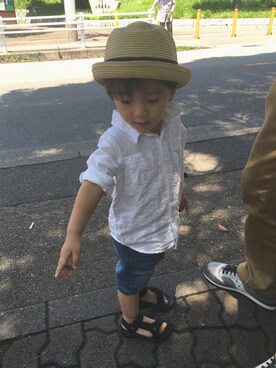 「アイテム（腕時計）」を使った、SOTAさん（キッズ・80cm）の夏コーディネート