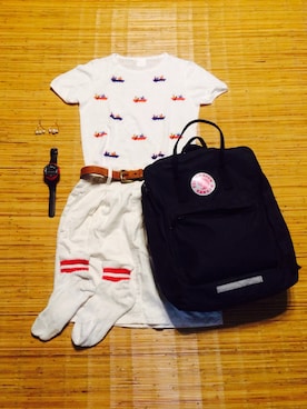 「カンケンBAG」｜maruko&okameさん（レディース・148cm）の夏コーディネート