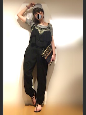 「ENVYM（アンビー）のアイテム（アクセサリー）」を使った、hayuさん（レディース・162cm）の夏コーディネート