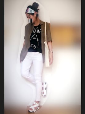 「ENVYM（アンビー）のアイテム（アクセサリー）」を使った、hayuさん（レディース・162cm）の夏コーディネート